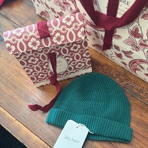 Sézane Kids Green Knit Hat